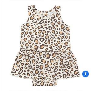 Animal print little snap dress
